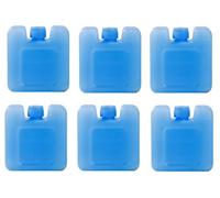 6 Freezer Blocks Reusable Ice Pack Cooler, Ice Packs For Cool Box Coolant That Stays F-rozen I/ce Boxes Maintains Cool Temperature For Food And Drinks For Hours For Travel Picnic & Outdoor Activities