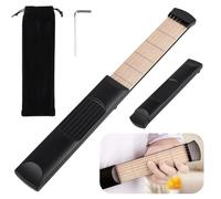 6-Fret Portable Guitar Chord Trainer, Compact Guitar Practice Neck Tool For Beginners, Travel-Friendly Guitar Fingerboard For Home And On-The-Go