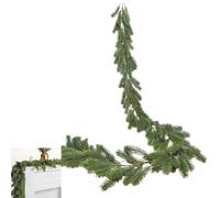 6 FT Artificial Cedar Garlands,Christmas Artificial Cypress Leaf Vine Green Wreath,Realistic Pine Needles Garlands,Soft & Thickness for Stairs Mantle Porch Party Decor