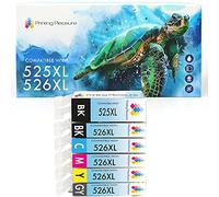 6 (FULL SET) Compatible PGI-525 CLI-526 Ink Cartridges for Pixma MG5150 MG5250 MG6150 MG6250 MG8150 MG8250 MX885 iP4850 iP4950 iX6550 - Black/Photo Black/Cyan/Magenta/Yellow/Grey, High Capacity