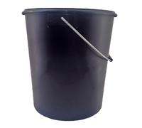 6 Gallon (30L) Deep Plasterers Plastic Bucket with Strong Metal Handle - Heavy Duty, Durable, Easy-to-Clean, Ideal for Mixing, Carrying Rubble, Waste & Garden Use