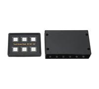 6 Gang Rocker Switch Panel, 6 Gang Switch Panel Marine ABS Easy Installation for RV Boat Yacht