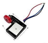 6-Gear Adjustable Speed Controller for 180mm Polisher, ABS Metal Constant Switch with 3-Wire Design for Polishing Machines