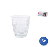 6 Glasses Dof In Transparent Glass Barshine, 39.5Cl