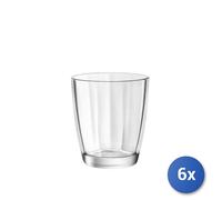6 Glasses Dof In Transparent Glass Pulsar Cl39, Bormioli