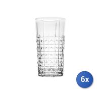 6 Glasses In Transparent Decorated Glass Este For Cooler Cl49