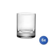 6 Glasses In Transparent Glass Gina Fb Cl30