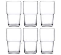 (6 Glasses) Pasabahce 440ml Stackable Tumbler Glasses 6 or 12