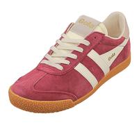 Gola Elan Ladies Cerise/Off White/ Chalk Pink Suede Lace Up Trainers