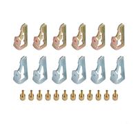 6 Gold 6 Silver Trippers with Screws for T101 T104 | Gold for on silver for off, color coded identification, easy visual setup, prevents wiring errors