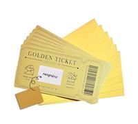 6 Golden Ticket Scratch Off Cards Printable gift vouchers Birthday cards, gift reveal surprise cards Concert tickets Christmas cards Valentines Day cards