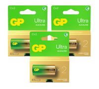 6 GP Ultra Alkaline G-Tech Lr14 C Battery Long Life Power Blister Pack Exp 2033