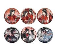 6 Grandmaster of Demonic Cultivations Tinplate Badge Anime Figure Brooch Cool Pins, Mo Dao Zu Shi Cosplay Accessories 58MM
