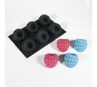 6 Grids Blueberry Or Raspberry Shaped French Fruit Mousse Mold Silicone Cake Mold Chocolate Pudding Mold Dessert Baking Tools