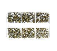 6 Grids Elegant Rhinestones 3D Art Crystal Rhinestones Tips Decorations Crystal 3D Nails Charm Manicure