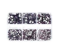 6 Grids Elegant Rhinestones Nail Art Crystal Rhinestones Tips Decorations Crystal Nails Charm Manicure Decoration Supplies