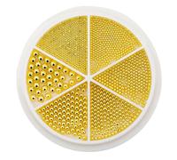 6 Grids Gold Silver Nails Beads Metal Art Charm Beautiful Art Decorations for Jewelry Making