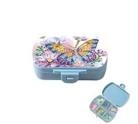6 Grids Storage Compartment Organizer Container, DIY Diamond Art Painting Bead Organizer Containers Storage, For Crafts Jewelry Fishing Tackle-Butterfly-1