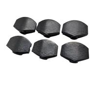 6 Guitar Imitation Wood Grain Guitar Electric Bass String Knob Handle Headstock Button Handle Large Square Head Black
