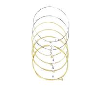 6 Guitar Strings Set, High-Quality Acoustic Guitar Strings Rustproof Alloy Steel Core Replacement Kit for Acoustic Guitars, Perfect for Beginner Guitarists and Professional Musicians