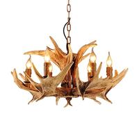 6 head-american country antler chandelier living room dining room resin chandelier bar mediterranean antlers european creative chandeliers