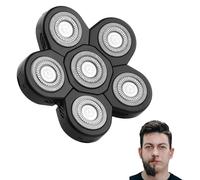 6 Head Bald Shaver Heads Replacement, 6D Head Floating Shavers for Bald Men, Washable Electric Razors Replacement Heads Universal Beard Cutter Accessories for Head and Face