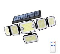 6-Head Smart Security Lights Outdoor, Super Bright Motion Sensor Flood Light with 3-Level Brightness Control, Hardwired Adjustable Heads, IP65 Waterproof LED Wall Light for Porch Yard Garage(L)