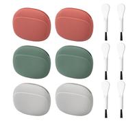 6 Headphone Storage Boxes and 6 Cleaning Brushes, Compact and Portable Data Cable Organizer, Digital Accessory Storage Bag, Dust-Proof and Moisture-Proof Cleaning Protection.