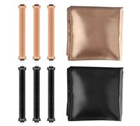 6 Heat-Free Curlers, Heatless Curls Bands, Soft Overnight Blowout Curling Irons with Hooks, Heatless Curler for Sleeping, Hair Curlers without Heat, Hair Curls Overnight without Heat + 2 Scarves