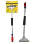 6" Heavy Duty Scraper with Long 24" Handle Extension Arm Paint Decorating Tool | 6-Inch Blade & Soft Grip | Wide Head Tile Scraper | Wallpaper, Vinyl Flooring, Tiles, Paint