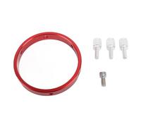 6 Hole 90mm Guiding Scope Ring with M6 Screw, Telescope Guide Scope Hoop, Aluminum Alloy Red Guiding Scope Ring for 70-90mm Astrophotography, Includes 3 M6 Screws and 1/4 Inch Sc