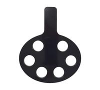 6-Hole Black Shot Glass Holder