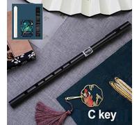 6 Hole C/D Key Irish Tin Whistle Penny Flute for Beginners, Gold, Silver, Black