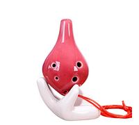 6-hole Color Glaze Alto AC Tune Long-mouth Ocarina Six-hole Student Beginner Ceramic Ocarina With Lanyard ocarina instrument (3)