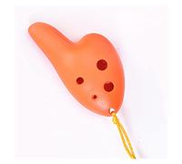 6-Hole High-pitched C-Tune Ocarina ABS Resin Plastic Six-Hole Anti-Fall Ocarina Children's Music Gift with Lanyard Musical instrument pottery flute (Color : S)