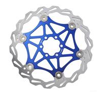 6-Hole Installation Floating Disc Brake In 160mm Size, Suitable For Mountain Bikes, Road Bikes, And Hybrid Bikes Optimal Stopping Power(blue 180)