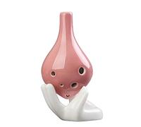 6 Hole Long Mouthed Solid Pottery Ocarina Gradient Color Students Handmade Ceramics Ocarina Beginners AC Tone ocarina instrument (4)