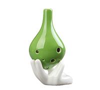 6 Hole Long Mouthed Solid Pottery Ocarina Gradient Color Students Handmade Ceramics Ocarina Beginners AC Tone ocarina instrument (2)