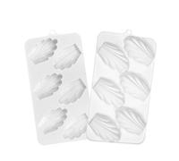 6 Hole Madeleine Cake Mould,Shell Shape Mousse Mould,Cookie Biscuit Mould for Kitchen,Silicone Chocolate Mould
