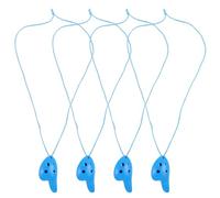 6 Hole Mini Thumb Ocarina (6 Hole SC Thumb Ocarina), Beginner - Friendly, Perfect for Kids' Performance, Blue, 4pcs, Ideal for Kids' Musical Learning