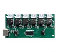 6-Hole Mist Humidifier Module, USB Powered Atomizing Board with Switch for Home Hydroponics, Compact Fogger Unit