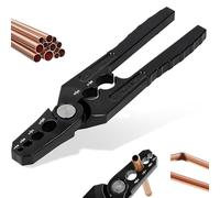 6-Hole Multi-Size Copper Pipe Repair & Rounding Tool, Manual Copper Tube Rounder, Aluminum Tubing Repair Tool with 6 Hole 1/4, 3/8, 1/2, 5/8, 3/4, 7/8 Inch, Flat Tube Repairer Pliers for Pipes