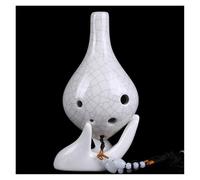 6-hole Ocarina AC Beginners Recommend Red Pottery Six-hole Alto C-tone Ocarina Instrument(Style 11)