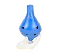 6 Hole Ocarina Alto C Key AC Beginner Adult Instrument Ocarina Ceramic Instrument(Blue)