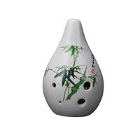 6 Hole Ocarina Alto F Key/AF Key Ocarina Six-hole Af Vertical Smoked Glazed Ocarina Performance (Color : 08)
