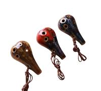 6 Hole Ocarina Beginner Instrument Playing Middle C Portable Kiln Fired