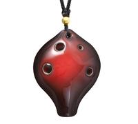 6 Hole Ocarina Pendant Ethnic Retro Niche Design(Red knot SSG)