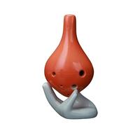 6 Hole Plastic Ocarina Alto Tone C Flute Music Instrument With Hang Rope For Beginners Performance (Color : 1-8)