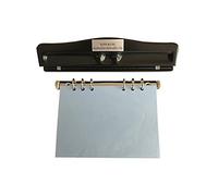 6 Hole Punch adjustable & setting to A5 size 19.19.70.19.19mm suitable for Filofax (Black colour) 999D-6