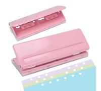 6-Hole Punch for A4/A5/A6 Paper, 6-Sheet Capacity, Metal Construction, Non-Slip Base